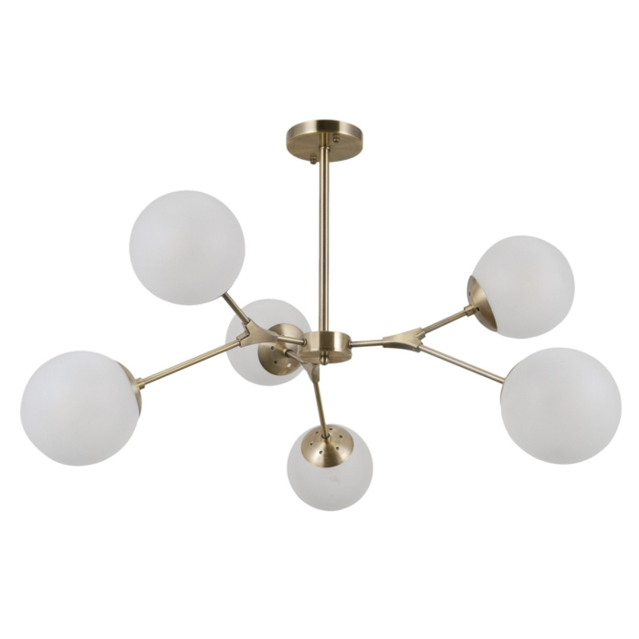 ITALUX Annes Wisząca E14 6x5W Brązowy PND-56980-6B