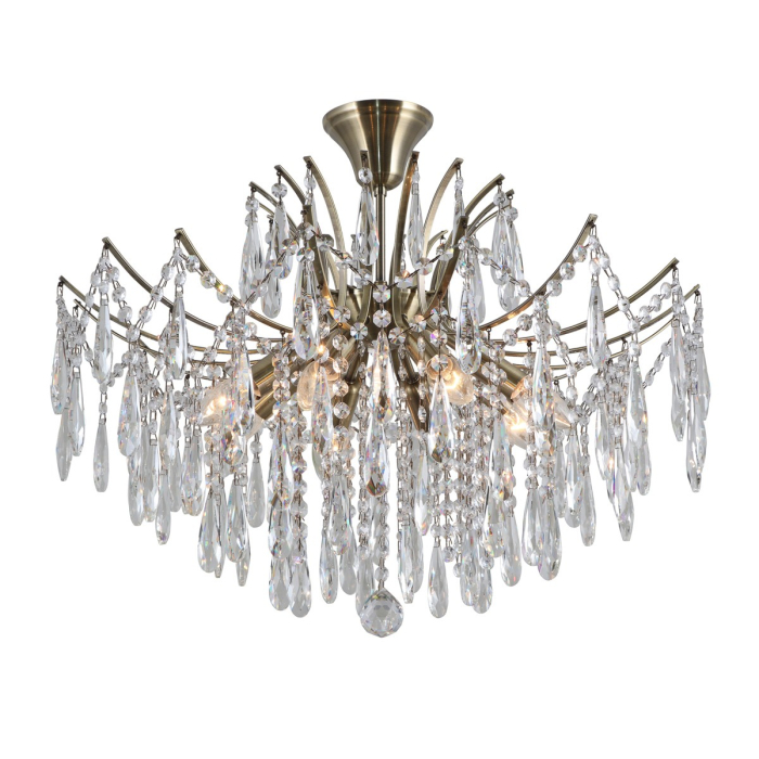 ITALUX Mallola Wisząca E14 8x40W Brązowy PND-56808-8