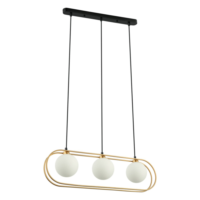 ITALUX Grosetta Wisząca G9 3x25W Złoty/Czarny PND-53423-3-GD