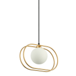 ITALUX Grosetta Wisząca G9 1x25W Złoty/Czarny PND-53423-1-GD