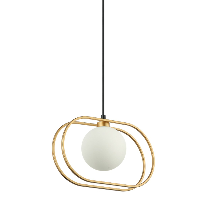 ITALUX Grosetta Wisząca G9 1x25W Złoty/Czarny PND-53423-1-GD