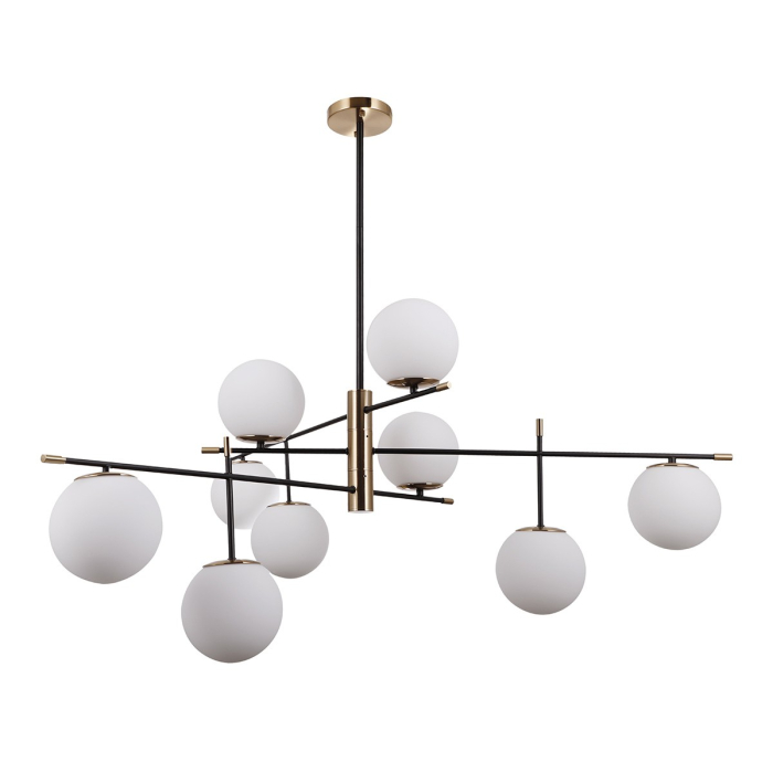 ITALUX Stelia Wisząca E14 9x5W Czarny/Brązowy PND-43660-9