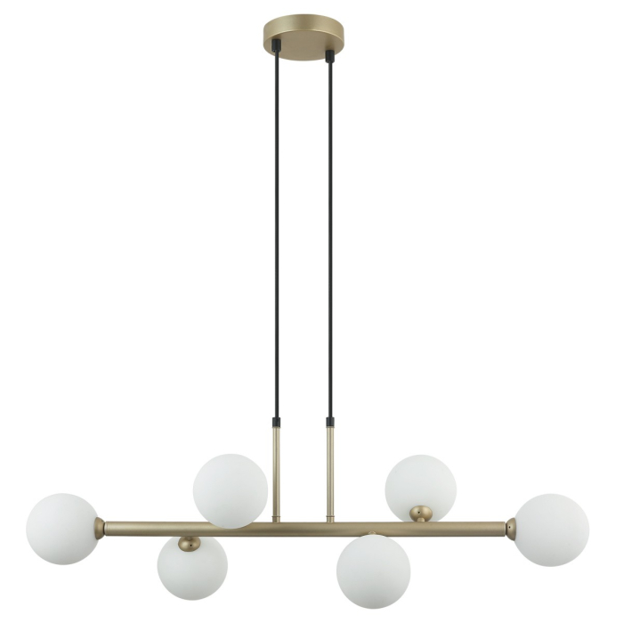 ITALUX Olbia Wisząca G9 6x25W Złoty PND-38679-6-FGD+WH