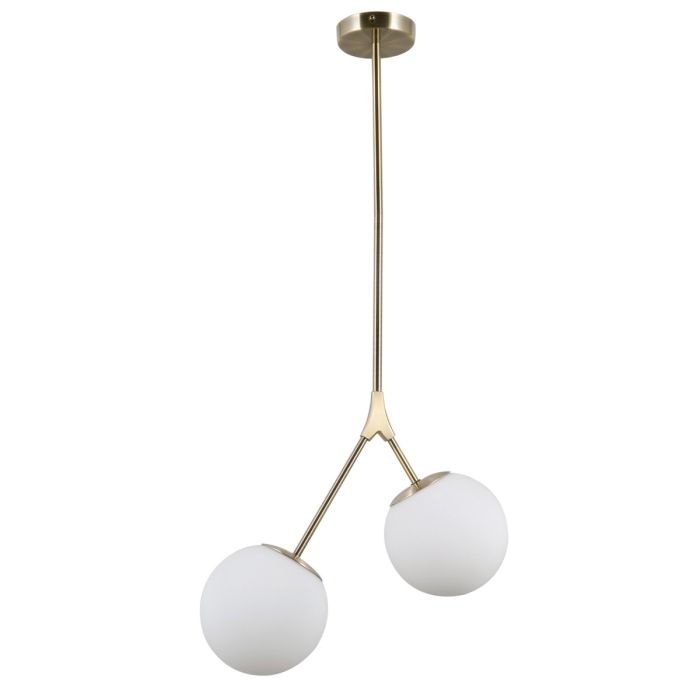 ITALUX Caserta Wisząca E14 2x5W Brązowy PND-33245-2