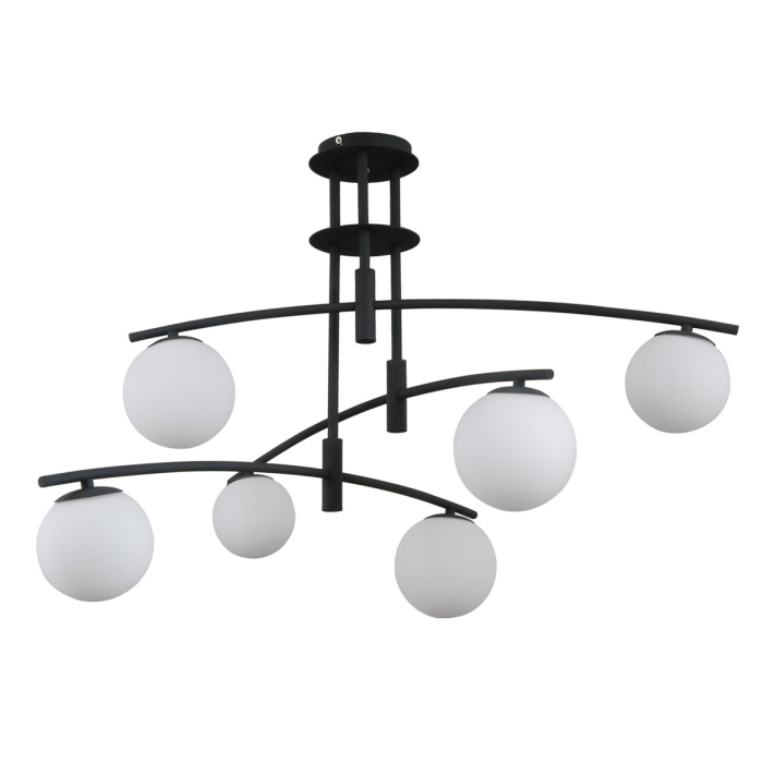 ITALUX Senai Wisząca G9 6x5W Czarny PND-31322-6A-SB