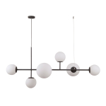 ITALUX Vailante Wisząca E27+E14 6x5W Czarny PND-31221-6A-SBL