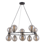 ITALUX Galvez Wisząca E14 10x5W Czarny/Brązowy PND-28622-10A