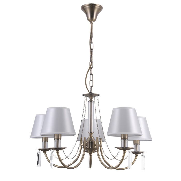 ITALUX Solana Wisząca E14 5x40W Brązowy PND-28366-5
