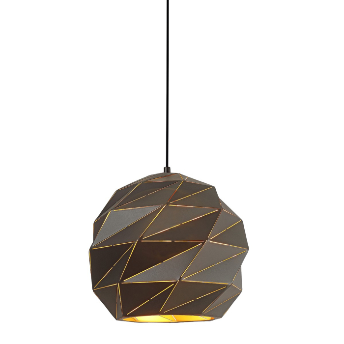 ITALUX Palermo Wisząca E27 1x40W Antracytowy PND-2424-1L-GR+GD