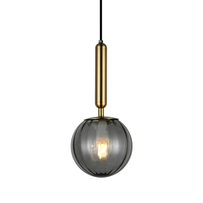 ITALUX Ravena Wisząca E27 LED zintegrowany 1x5W Mosiądz/Dymiony PND-2324-1 BRO+SG