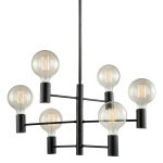 ITALUX Veva Wisząca E27 6x40W Czarny MDM3339/6 BK