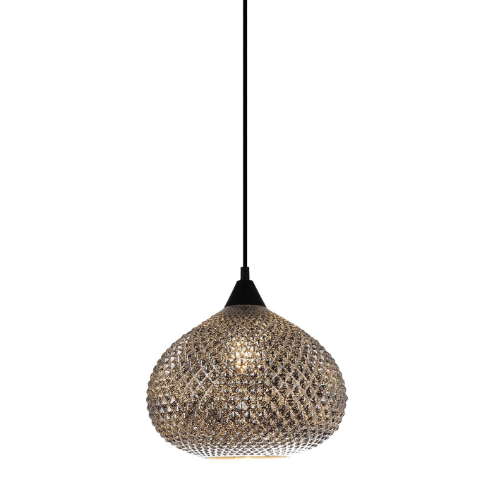 ITALUX Lorean Wisząca E27 1x60W Chrom/Czarny MDM-3330/1 BK+SL