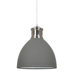 ITALUX Lola Wisząca E27 1x60W Szary/Nikiel MD-HN8100-GR+S.NICK