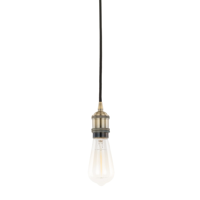 ITALUX Classo Wisząca E27 1x60W Brązowy DS-M-034 ANTIQUE BRASS