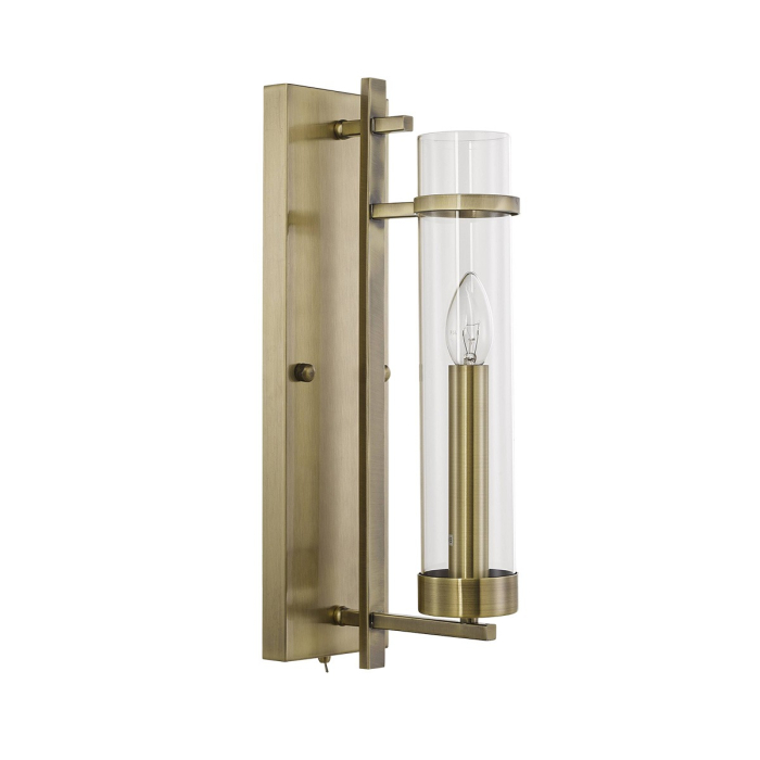 ITALUX Aspen Kinkiet E14 1x40W Brązowy WL-31186-1A-ABR