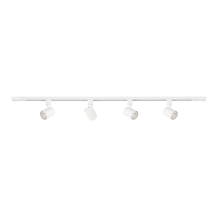 ITALUX Lumsi Szynoprzewody Zestaw GU10 4x35W Biały/Czarny TRL-2071-4T-15-WH