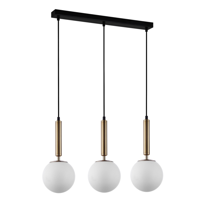 ITALUX Ravena Wisząca E27 3x10W Mosiądz PND-2324-3L GD+OPA
