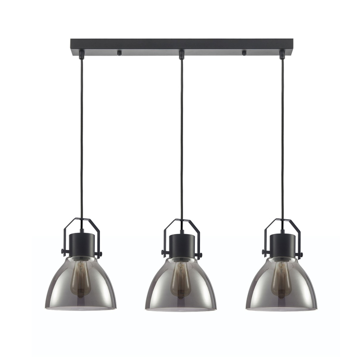 ITALUX Darlena Wisząca E27 3x40W Czarny PND-22371-3-BK+SG