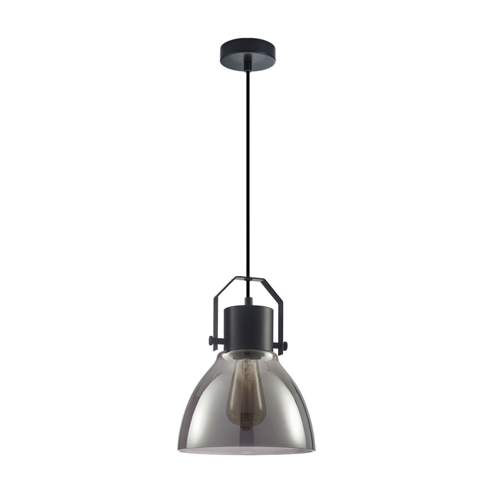 ITALUX Darlena Wisząca E27 1x40W Czarny PND-22371-1-BK+SG