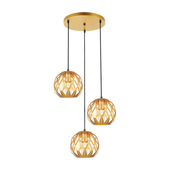 ITALUX Hilo Wisząca E27 3x40W Złoty PND-22341-3SA-GD