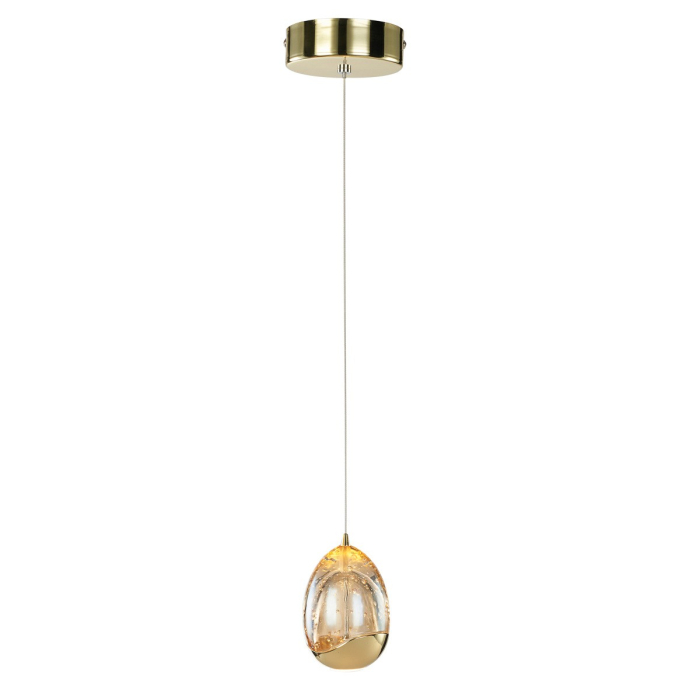 ITALUX Huelto Wisząca LED zintegrowany 4.8W 3000K 290lm Złoty PND-22112132-1A-CHPN