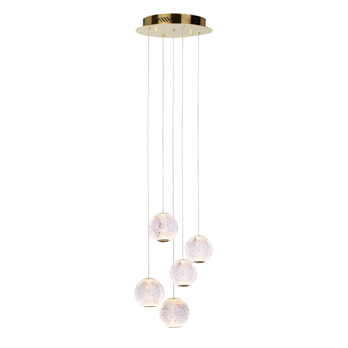 ITALUX Rosario Wisząca LED zintegrowany 21W 3200K 1400lm Złoty PND-12220121-5A-GD