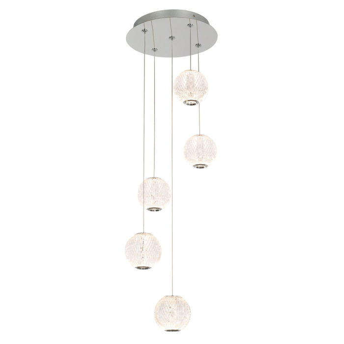 ITALUX Rosario Wisząca LED zintegrowany 21W 3200K 1400lm Chrom PND-12220121-5A-CR