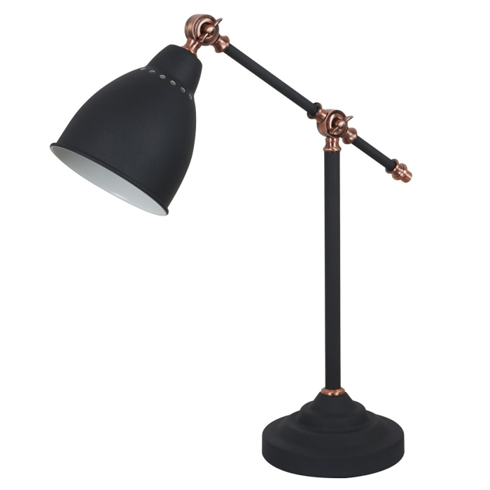 ITALUX Sonny Biurkowa E27 1x60W Grafitowy/Czerwony MT-HN2054-1-B