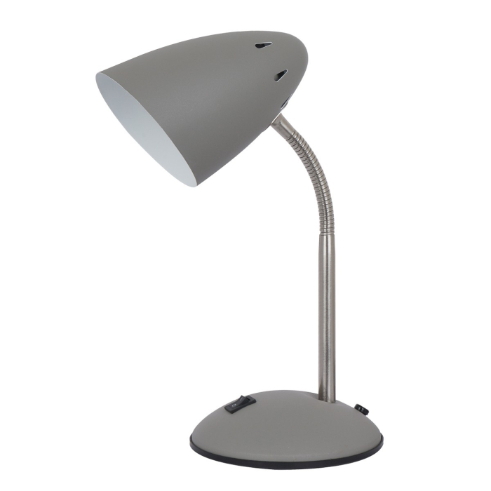 ITALUX Cosmic Biurkowa E27 1x60W Szary MT-HN2013-GR+S.NICK