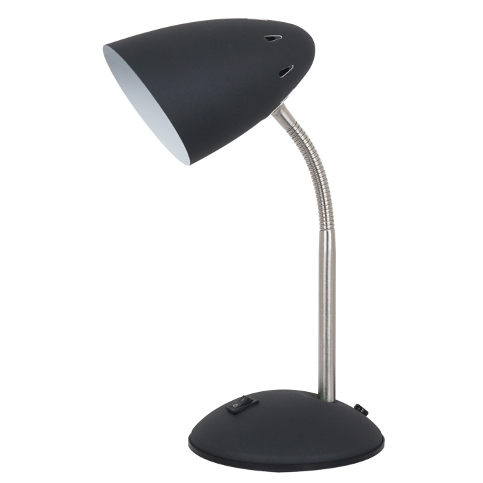 ITALUX Cosmic Biurkowa E27 1x60W Czarny MT-HN2013-B+S.NICK