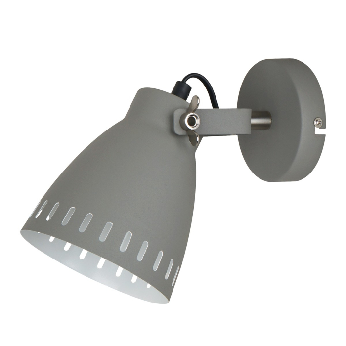 ITALUX Franklin Kinkiet E27 1x60W Szary MB-HN5050-1-GR+S.NICK