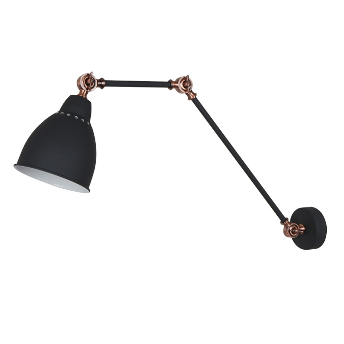 ITALUX Sonny Kinkiet E27 1x60W Grafitowy/Czerwony MB-HN5011-1-B