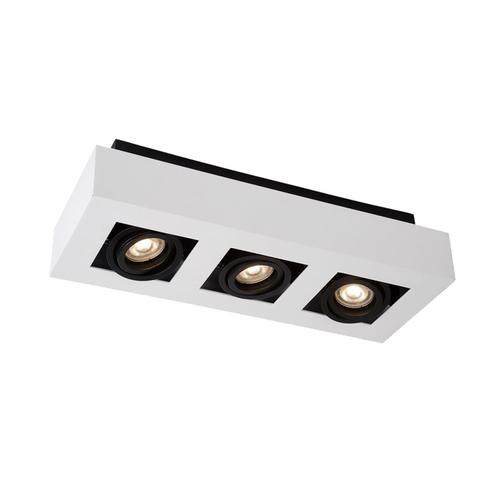 ITALUX Casemiro Natynkowa GU10 3x50W Biały/Czarny IT8001S3-WH/BK