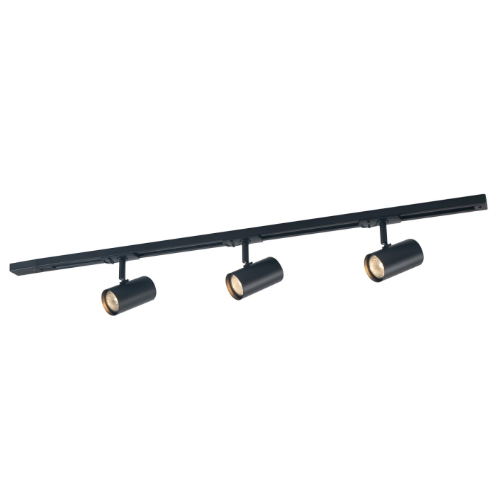 ITALUX Marvi TR Jazz Szynoprzewody Zestaw GU10 3x35W Czarny 913621-3-BL-SET