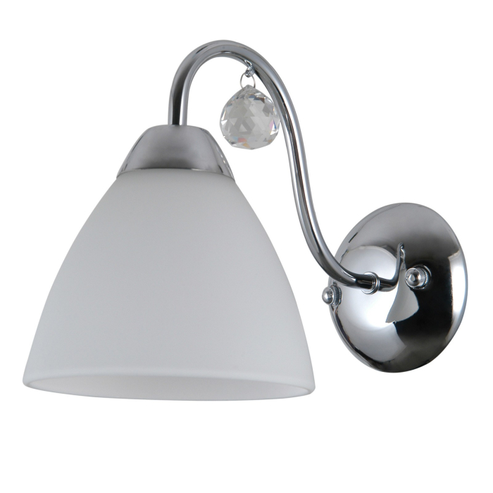 ITALUX Lugano Kinkiet E27 1x40W Chrom/Biały WL-5643-1