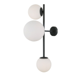 ITALUX Vailante Kinkiet E27+E14 3x5W Czarny WL-31221-3A-SBL
