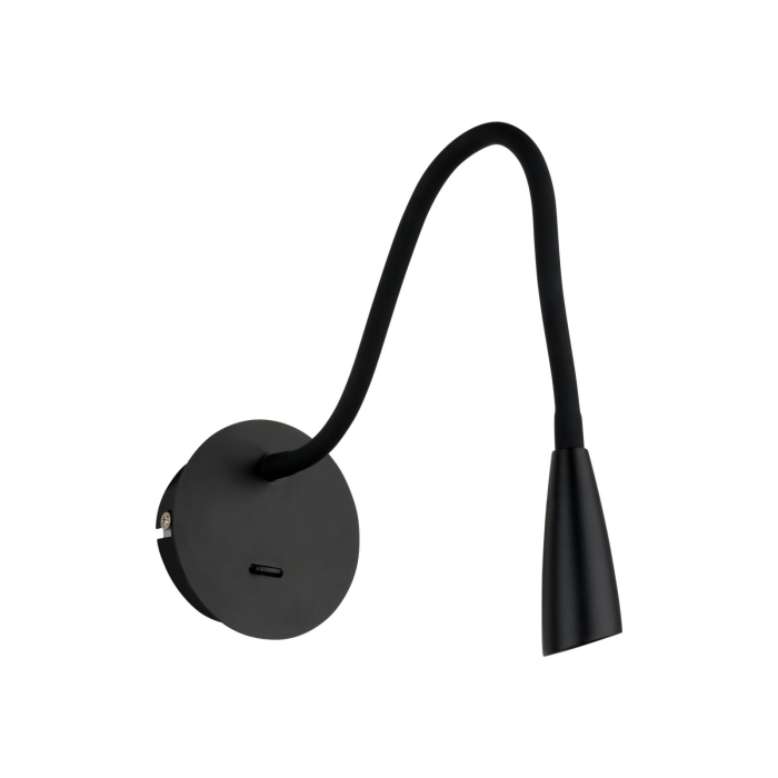 ITALUX Paola Kinkiet LED zintegrowany 3W 3000K 120lm Czarny WB88779-BK