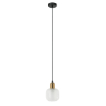 ITALUX Lamezia Wisząca E27 1x40W Brązowy/Czarny PND-67594-1-BRO+CL