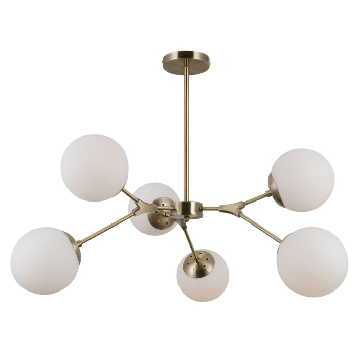 ITALUX Annes Wisząca E14 6x5W Brązowy PND-56980-6C