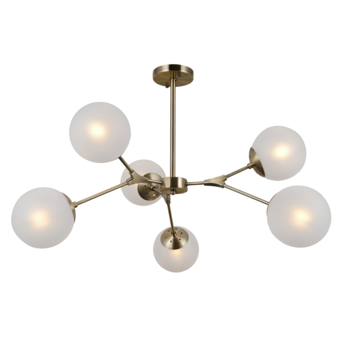 ITALUX Annes Wisząca E14 6x5W Brązowy PND-56980-6B