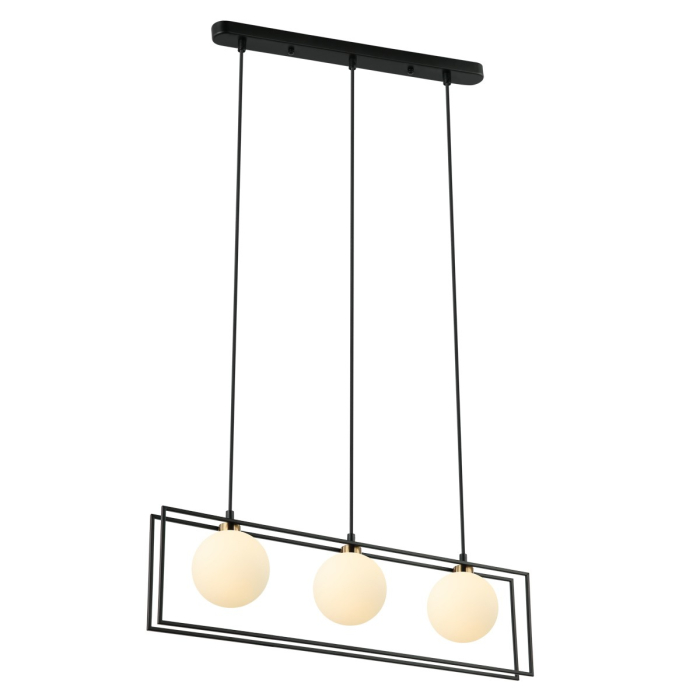 ITALUX Grosetta Wisząca G9 3x25W Czarny PND-53423-3-BK
