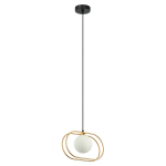 ITALUX Grosetta Wisząca G9 1x25W Złoty/Czarny PND-53423-1-GD