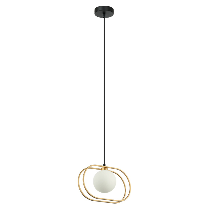 ITALUX Grosetta Wisząca G9 1x25W Złoty/Czarny PND-53423-1-GD
