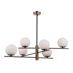 ITALUX Stelia Wisząca E14 6x5W Czarny/Brązowy PND-43660-6