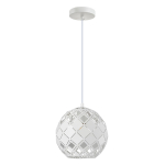 ITALUX Paulela Wisząca E27 1x40W Biały PND-34221-1S-WH