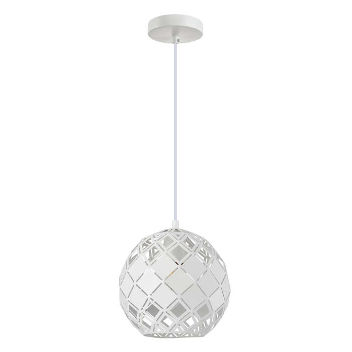 ITALUX Paulela Wisząca E27 1x40W Biały PND-34221-1S-WH