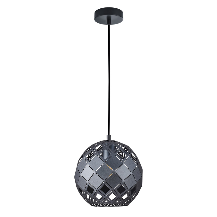 ITALUX Paulela Wisząca E27 1x40W Czarny PND-34221-1S-BK