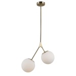 ITALUX Caserta Wisząca E14 2x5W Brązowy PND-33245-2