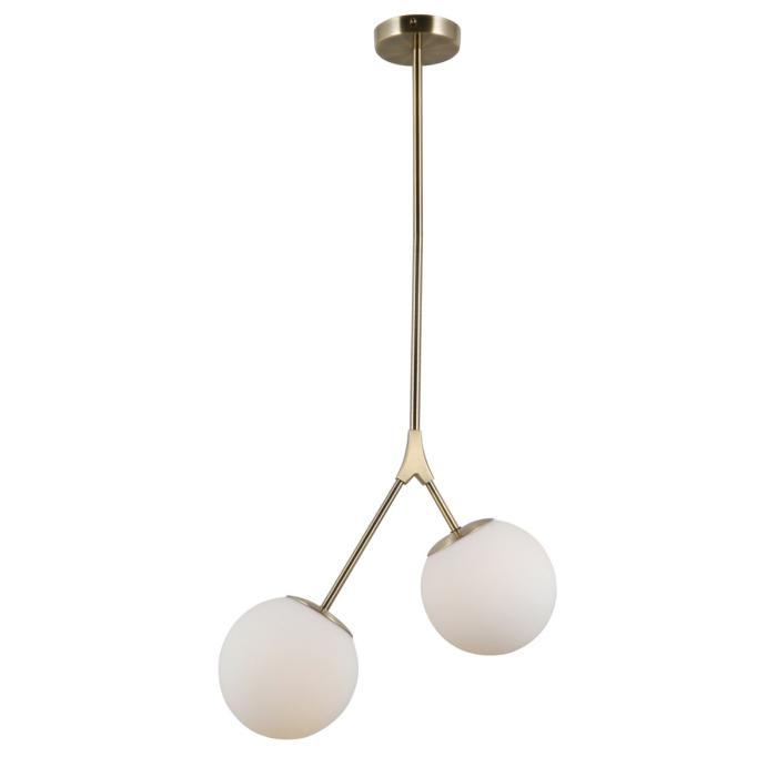 ITALUX Caserta Wisząca E14 2x5W Brązowy PND-33245-2