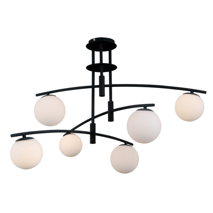 ITALUX Senai Wisząca G9 6x5W Czarny PND-31322-6A-SB